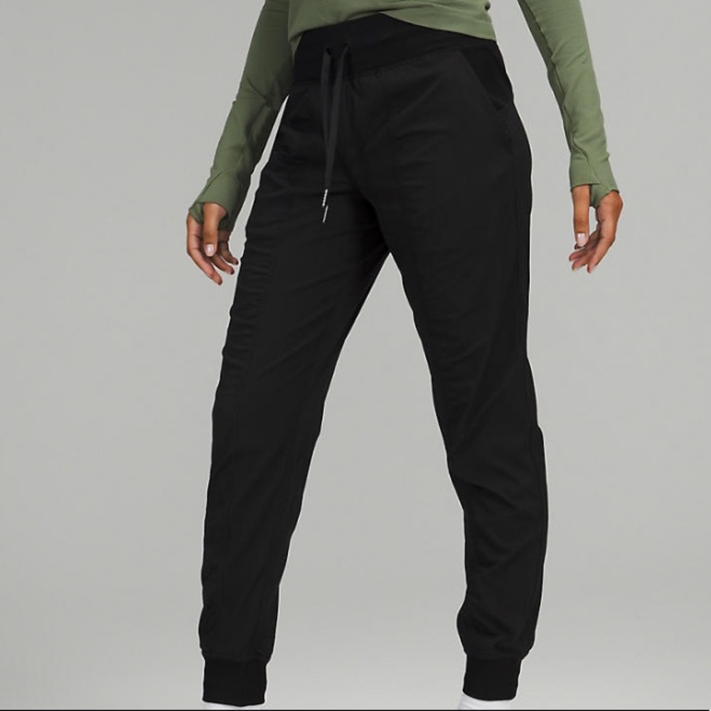 JOLT YOGA RUCHED LEG JOGGERS BLACK LOOSE FITTING TRACK PANTS SIZE LARGE